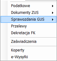 Sprawozdania GUS